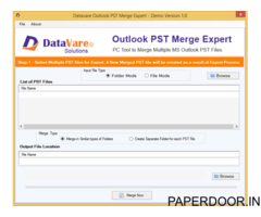 DataVare Outlook PST Merge Tool