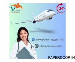 Acquire Vedanta Air Ambulance Service in Siliguri with Emergency Medicines and Kits to Transfer the 
