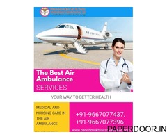 Take Well Maintained Panchmukhi Air Ambulance Services in Guwahati with Finest Medical Crew