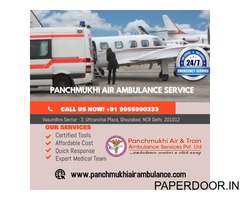 Hire Magnificent Panchmukhi Air Ambulance Services in Dibrugarh at Low Cost