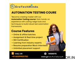 Automation testing with selenium course
