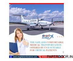 Choose Angel  Air Ambulance Service In Srinagar With Comfortable Shifting At Low Cost