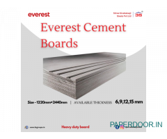 Everest Cement Boards: Elevating Construction Standards with Durability and Versatility