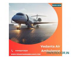 Choose Vedanta Air Ambulance in Kolkata with Advanced Remedial Support