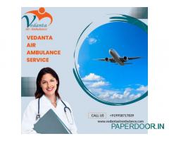 Hire Vedanta Air Ambulance Services in Bangalore for the Emergency and Care Transfer of Patient