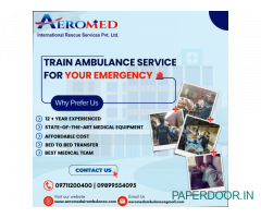 Aeromed Air Ambulance Service in Delhi - Go with A Great Medical Facility