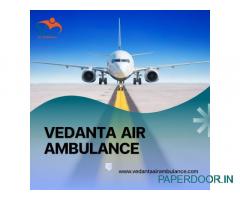 Use Vedanta Air Ambulance Service in Varanasi with Emergency Medical Equipment