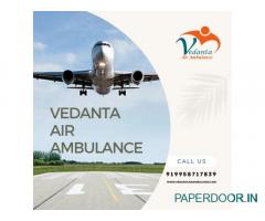 Book Commercial Air Ambulance Service in Silchar by Vedanta at Affordable Price