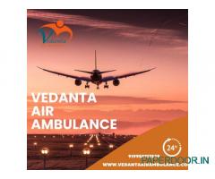 Hire Life Saving Air Ambulance Service in Bhopal by Vedanta