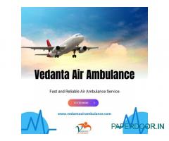 Hire Life-Care Vedanta Air Ambulance Service in Raipur with Advanced ICU Features