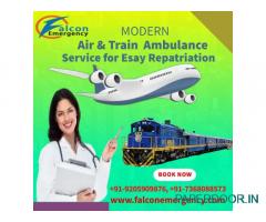 Falcon Emergency Train Ambulance in Ranchi Delivers Medical Evacuation with Comfort