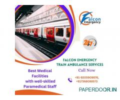 Use Falcon Emergency Train Ambulance Service in Bangalore with a state-of-the-art Ventilator Setup