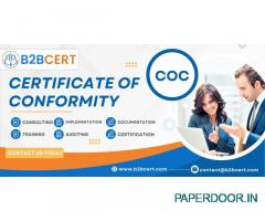 Certificate of Conformity Certification in seychelles