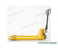 Get the Perfect Hand Pallet Truck for Sale & Rental in Bengaluru at SFS Equipments