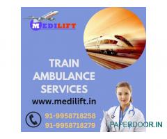 Select Medilift Train Ambulance from Dibrugarh with the Finest Medical Amenities