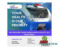 Book Medilift Train Ambulance in Raipur with Superb Medical Amenities