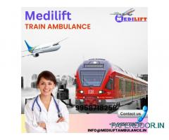 Select Medilift Train Ambulance from Dibrugarh with a Full Medical Solution